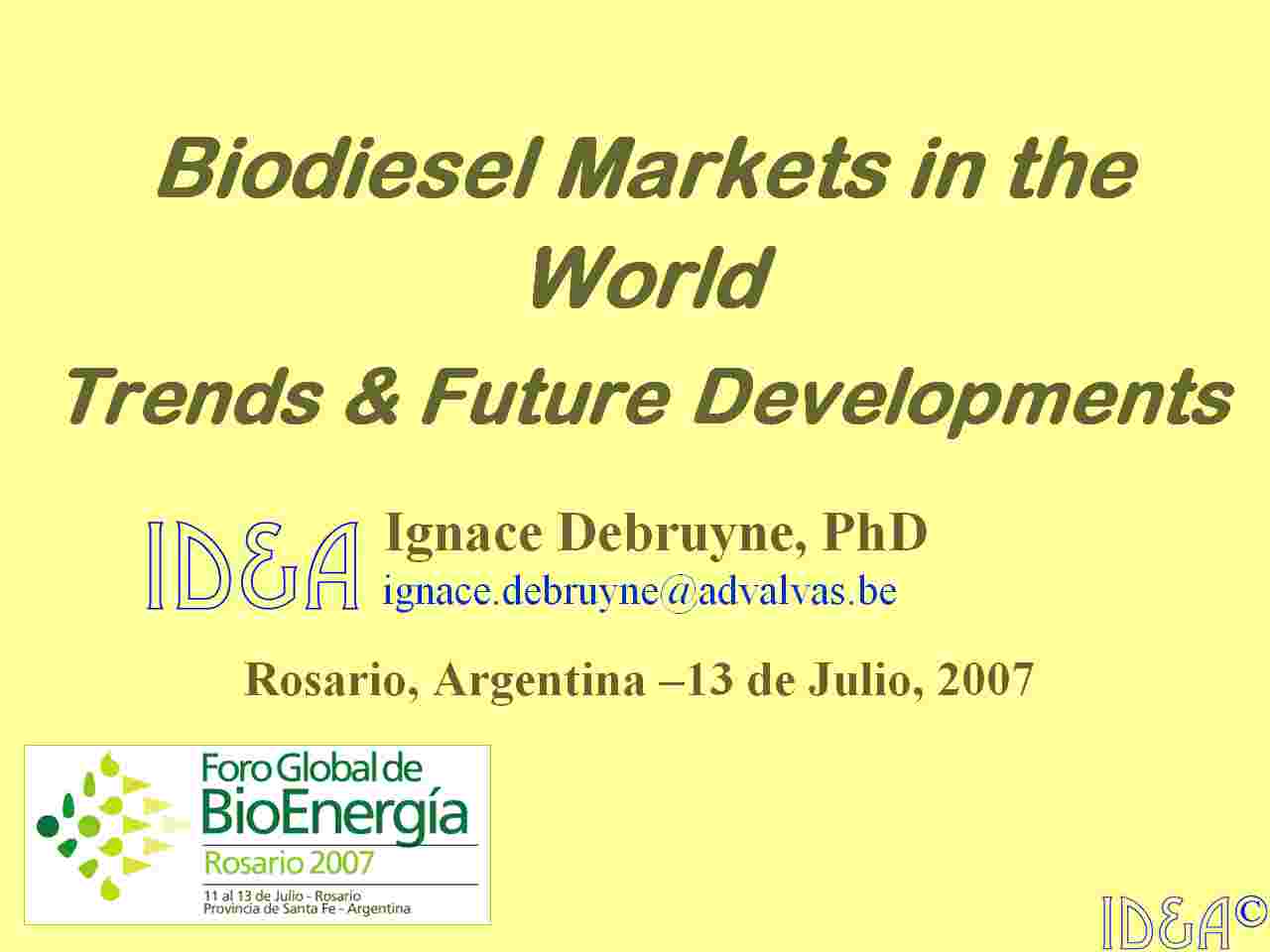 Bioenergia Rosario 2007